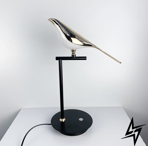Настольная лампа Bird LE26496 Черный WT 800/1 фото в живую, фото в дизайне интерьера