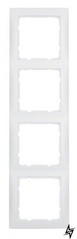 Рамка 4-місна полярна білизна матова S.1 10149909 Berker фото