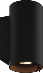 Настенный светильник Zumaline 92696-N Sandy Wl Round Black  фото в живую, фото в дизайне интерьера