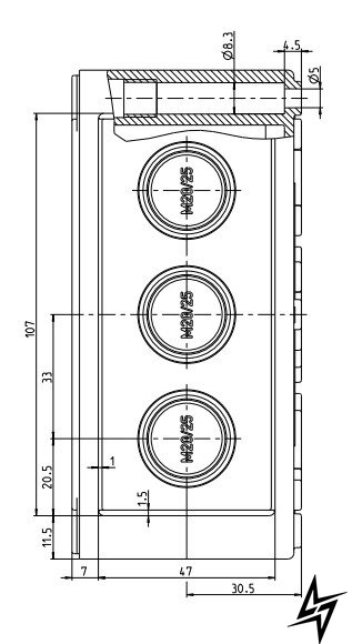 Распределительная коробка Spelsberg RK 4/12-12х4² IP66 sp61501201 фото