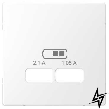 Центральная панель D-Life для USB Белый лотос Merten MEG4367-6035 фото