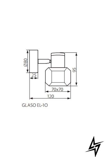 Точечный накладной светильник Kanlux Glaso 19640 84661 фото в живую, фото в дизайне интерьера