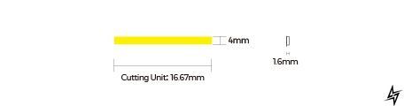 LED стрічка COLORS COB-24V-IP20 9W 760Lm 4000K 2.5м DF7-24V-4mm-NW фото