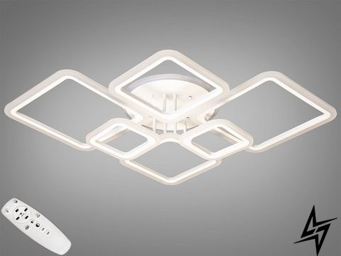 Детская LED люстра с пультом диммером и подсветкой 150 Вт белая Lezade 26-21840 фото