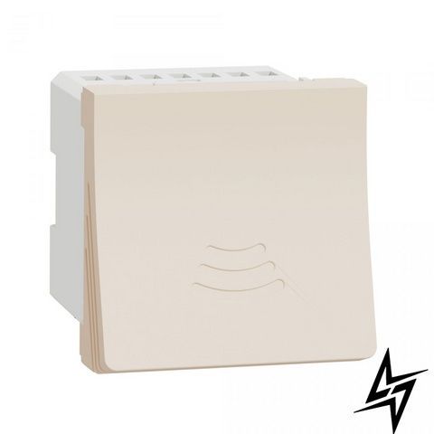 Розетка Schneider Electric NU378644 Unica New, бежевий, глянцевий, 220 В фото