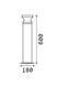 Уличный столбик Ideal Lux Torre 321929 коричневый E27 IP44 321929 - изображение 2