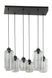 Люстра TK Lighting Marco 1027 на 6 ламп E27 чорний і сірий 130 &times; 65 &times; 35 см - зображення 1