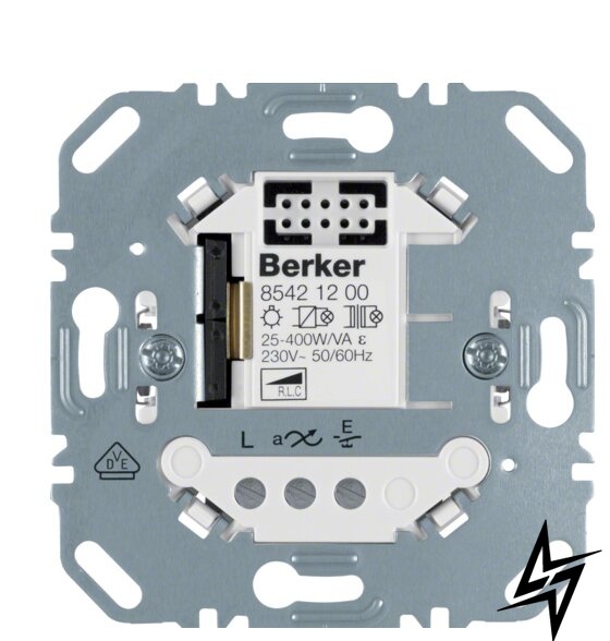 Кнопковий одноканальний диммер 85421200 Berker фото