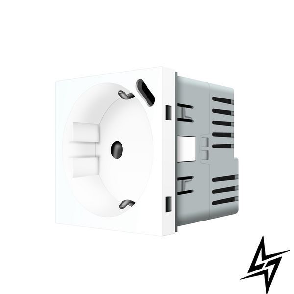 Електрична розетка з USB Type-C Power Delivery 18 Вт Livolo білий (VL-C7CTF16A.UC18W-2WP) фото
