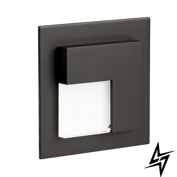 Настенный светильник Ledix Timo с рамкой 07-211-66 врезной Черный RGB 14V ЛЕД LED10721166 фото в живую, фото в дизайне интерьера