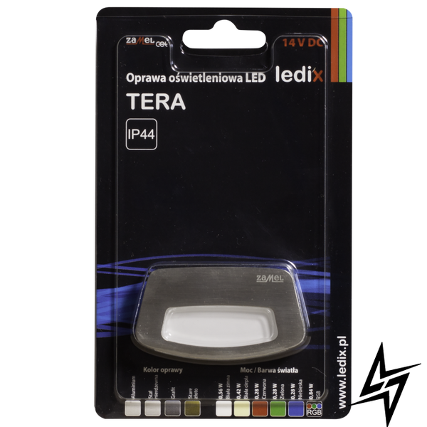 Настінний світильник Ledix Tera 03-111-26 накладний Сталь RGB 14V LED LED10311126 фото наживо, фото в дизайні інтер'єру