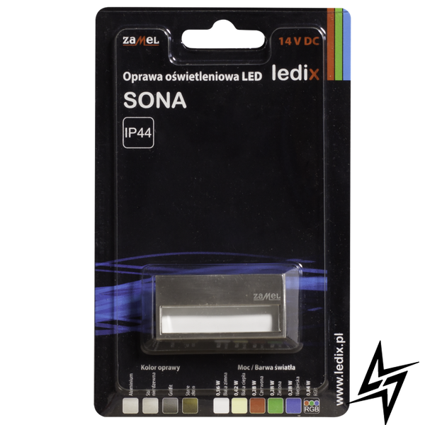 Настінний світильник Ledix Sona без рамки 12-111-22 накладний Сталь 3100K 14V LED LED11211122 фото наживо, фото в дизайні інтер'єру