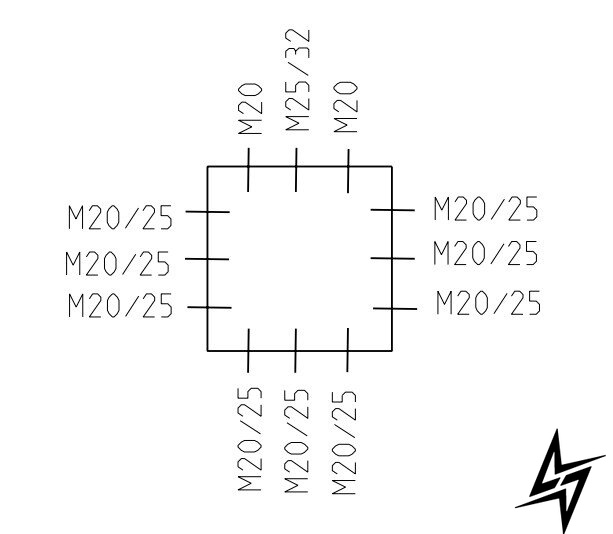 Розподільна коробка Spelsberg RK 4/12-12х4² IP66 sp61501201 фото