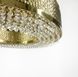 Невероятная дизайнерская люстра в золотом каркасе с хрусталиками LE26897 8xE14 60x60см Золото/Прозрачный D 7300 GD фото в дизайне интерьера, фото в живую 13/13