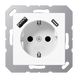 Розетка з USB SCHUKO 16А біла Jung A1520-15CAWW - зображення 2