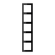 5-постовая рамка JUNG LS985SW LS 990, черная глянцевая LS985SW - изображение 1