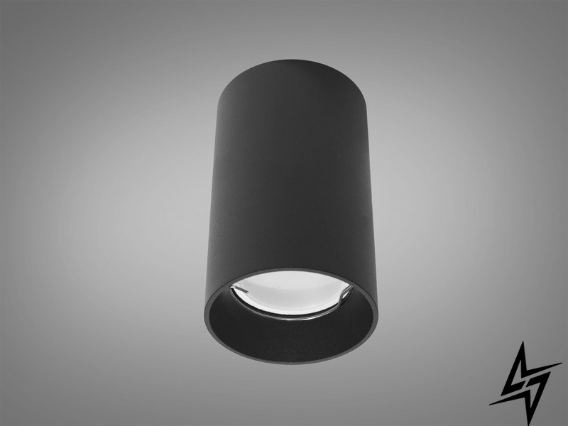 Накладний точковий світильник D23-31490 Чорний QXL-1716-BK фото наживо, фото в дизайні інтер'єру