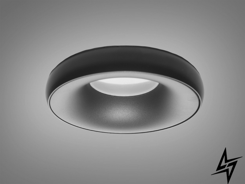 Точечный светильник Alumo D23-31440 Черный/Серый QXL-1734-BK+SD фото в живую, фото в дизайне интерьера