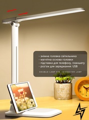 Акумуляторна настільна лампа Double Lamp 5W LED SD-839H, 23-10601 фото