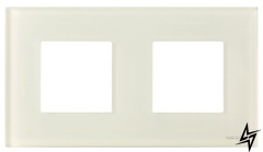 Двухместная рамка Zenit N2272 CB стекло (белая) 2CLA227200N3001 ABB фото