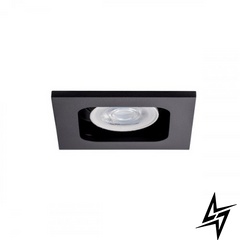 Врізний точковий світильник Zarlight GD 03353B Чорний GU10 IP20 50Вт  фото наживо, фото в дизайні інтер'єру