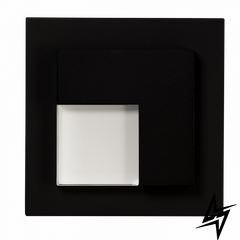 Настенный светильник Ledix Timo с рамкой 07-111-61 накладной Черный 5900K 14V ЛЕД LED10711161 фото в живую, фото в дизайне интерьера