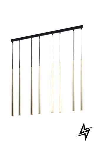 Люстра TK Lighting Piano 6423 на 8 ламп G9 черный и золотой 120 &times; 111,5 &times; 3 см фото