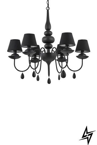 Люстра Ideal Lux Blanche 111872 черная 6&times;E14 111872 фото