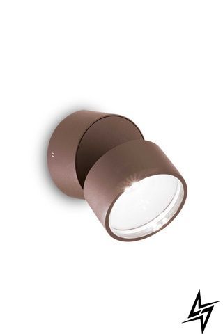 Уличное бра Ideal Lux 285498 Omega Ap Round Coffee 4000K фото