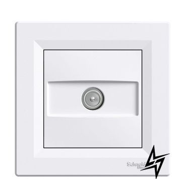 Прохідна TV розетка (4 dB) Asfora EPH3200221 (біла) Schneider Electric фото