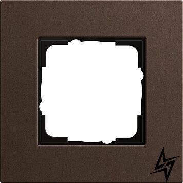 0211223 Рамка Esprit Linoleum-Multiplex Темно-коричневый 1-постовая Gira фото