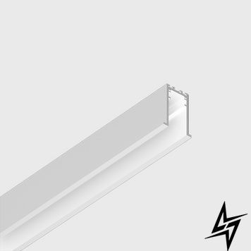 LTX 06.T200.WH.4x Шинопровід вбудований з рамкою IN_LINE TRACK T 48V DC, L3000mm, W40mm, H54mm, IP20, білий, 4-х провідний фото