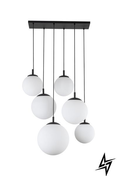 Люстра TK Lighting Esme 4793 на 6 ламп E27 чорний і білий 140 &times; 77 &times; 47 см фото