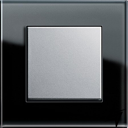 021105 Рамка Esprit Черное стекло 1-постовая Gira фото
