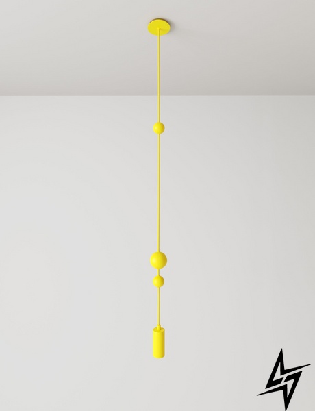 Підвісний світильник Sunderline 1S Lemon (RAL 1012) Жовтий  фото наживо, фото в дизайні інтер'єру