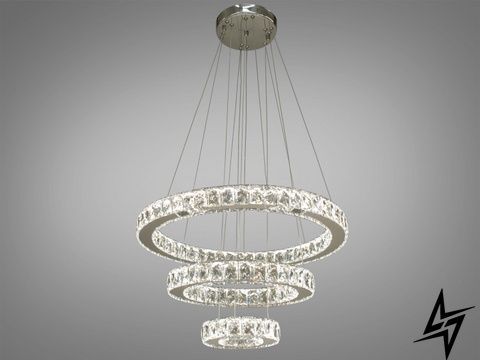 Хрустальная LED люстра подвесная 66 Вт хром Zimida 26-20091 26-20091 фото