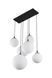 Люстра TK Lighting Esme 4793 на 6 ламп E27 чорний і білий 140 &times; 77 &times; 47 см - зображення 3