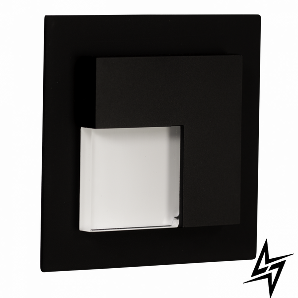 Настенный светильник Ledix Timo с рамкой 07-111-61 накладной Черный 5900K 14V ЛЕД LED10711161 фото в живую, фото в дизайне интерьера