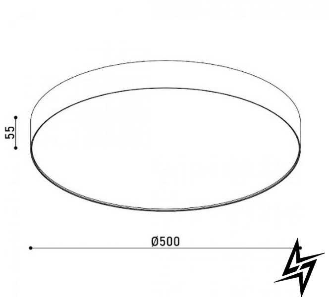 Світильник постільний MONZA KLOODI KD-MONZA500 60W 4К BK LED  фото наживо, фото в дизайні інтер'єру