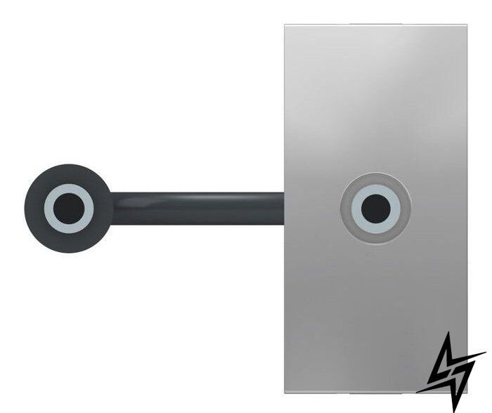 Аудіо розетка NU343330 Mini jack 1М алюміній Unica New Schneider Electric фото