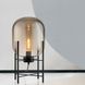 Настольный светильник Glass Oval Amber H50 S23-12355 1xE27 50см Черный/Оранжевый 039022 фото в дизайне интерьера, фото в живую 1/6
