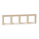 4-постовая рамка Schneider Electric SDD312804 Sedna Design, бежевая, пластик SDD312804 - изображение 1