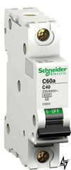 Автоматичний вимикач Schneider Electric A9N18356 Acti9 1P 63A C 10kA фото