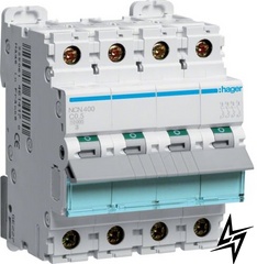 Автоматический выключатель Hager NCN400 4P 0,5A C 10kA фото
