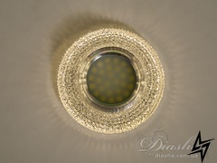 Светильник со встроенной светодиодной подсветкой Diasha 23-31685 Прозрачный 8205LED фото в живую, фото в дизайне интерьера