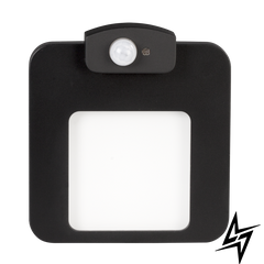Настінний світильник Ledix Moza 01-222-61 врізний Чорний 5900K з датчиком LED LED10122261 фото наживо, фото в дизайні інтер'єру