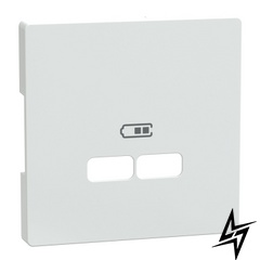 Центральна накладка USB Merten MTN4367-6035 D-Life білий лотос фото