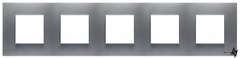 П'ятимісна рамка Zenit N2275 PL (срібло) 2CLA227500N1301 ABB фото
