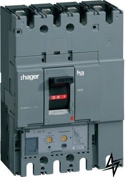 Автоматический выключатель HED401H h630 In=400А 4P 70кА LSI Hager фото