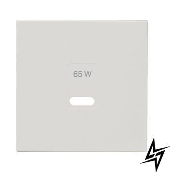 Накладка для розетки USB-65Вт Lumina Gallery біла Hager WXD115B фото